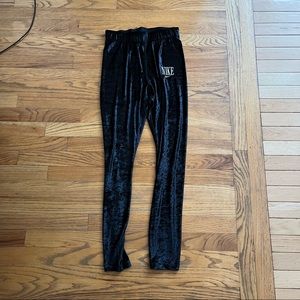 Black Velvet Nike Leggings NWOT